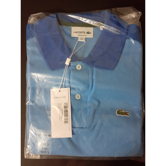 Lacoste Men's Short Sleeve Tape Detail Polo Shirt Argentine S - Picture 2 of 2